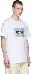 MSGM White Cotton T-Shirt