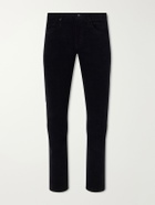 TOM FORD - Slim-Fit Cotton-Blend Corduroy Trousers - Black