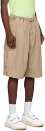 Acne Studios Beige Embroidered Shorts