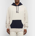 Wacko Maria - Printed Colour-Block Loopack Cotton-Jersey Hoodie - Men - Cream