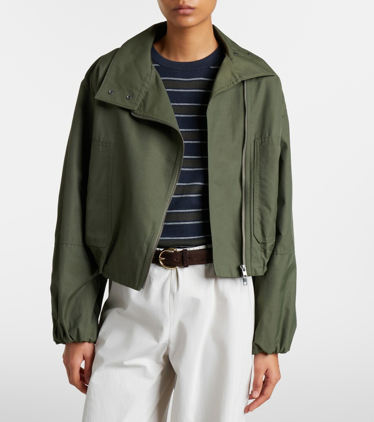 Vince Cotton-blend bomber jacket