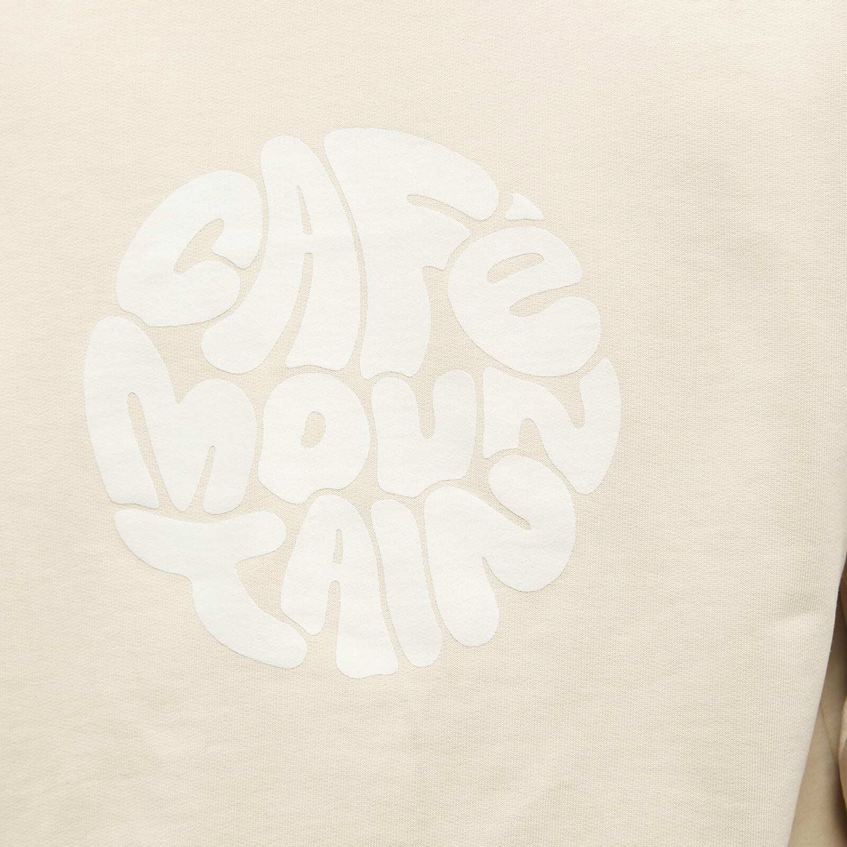 Café Mountain Men's Flow Logo Crew Sweater in Taupe