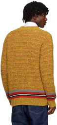 Maison Kitsuné Yellow Bold Fox Head Cardigan