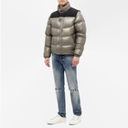 Moncler Men's Leschaux Removable Sleeve Down Jacket in Grey/Black