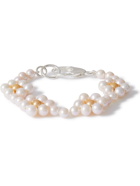 Hatton Labs - Daisy Sterling Silver and Pearl Bracelet - White