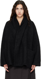 Lauren Manoogian Black Double Face Coat