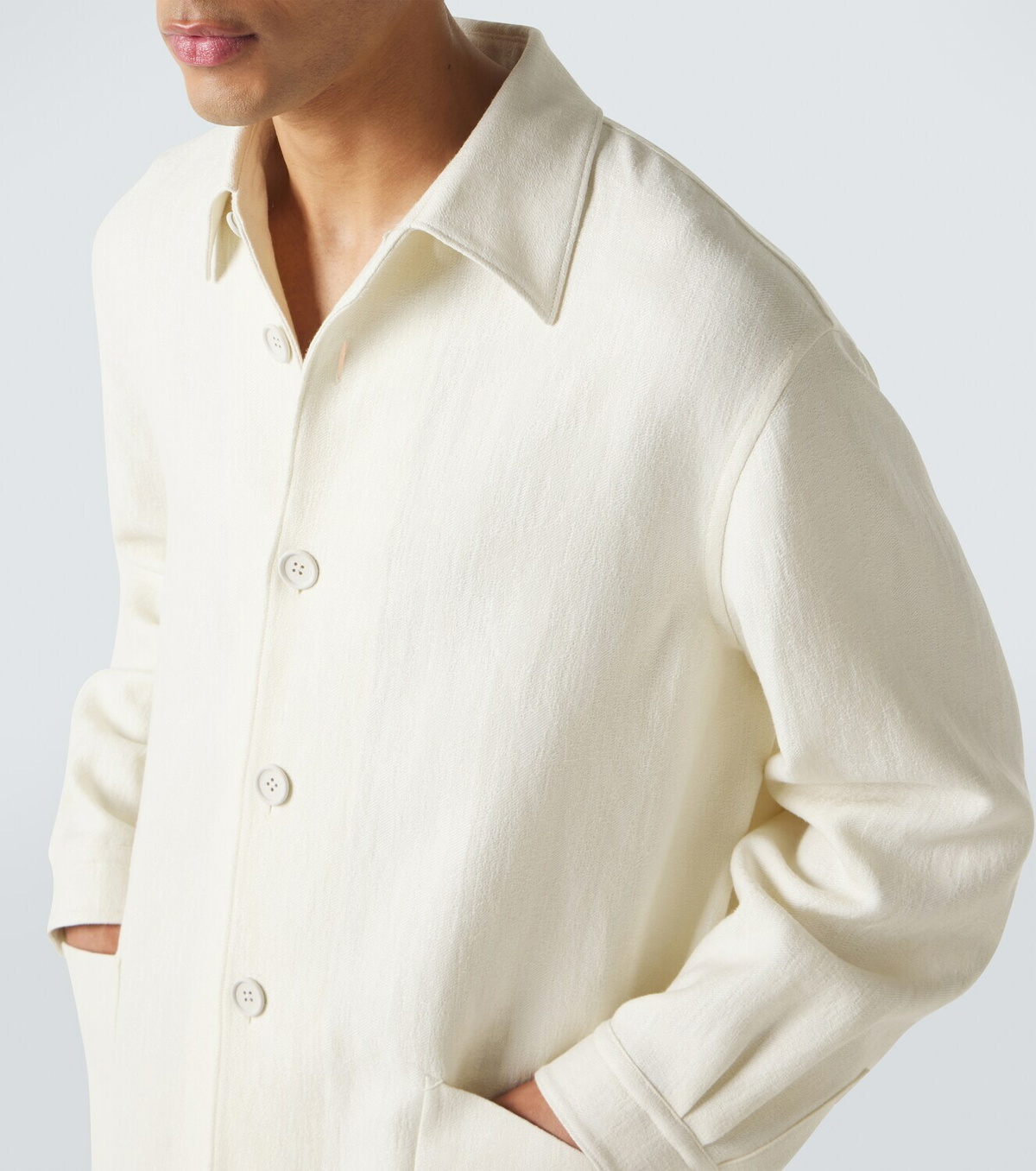 Zegna Wool and linen overshirt
