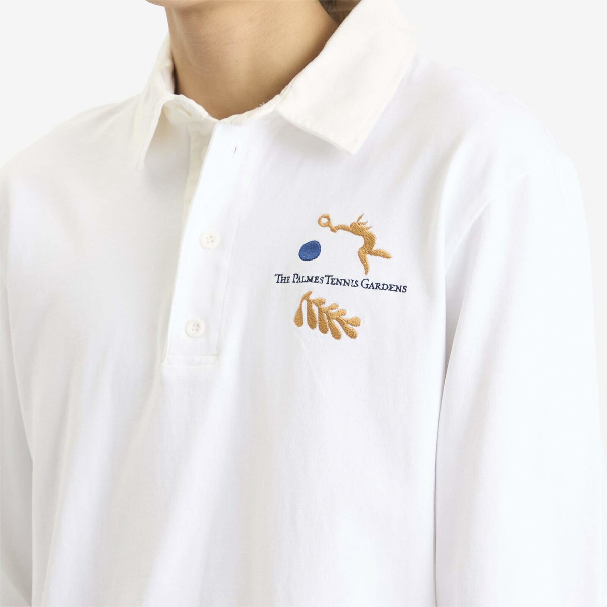 Palmes Men's Garden Rugby Shirt in White