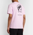 McQ Alexander McQueen - Printed Cotton-Jersey T-Shirt - Pink