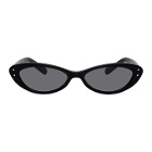Martine Rose Navy Cat-Eye Sunglasses
