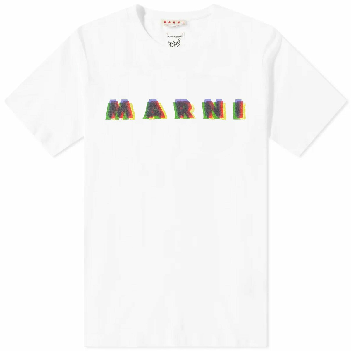 Marni Men's Logo T-Shirt in Lily White Marni