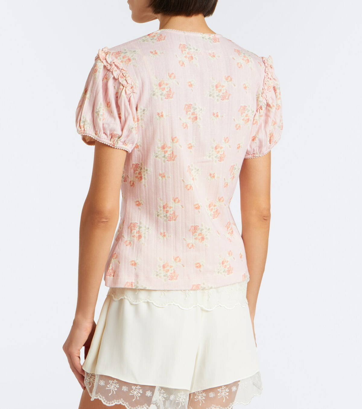 Simone Rocha Crystal-embellished floral cotton cardigan