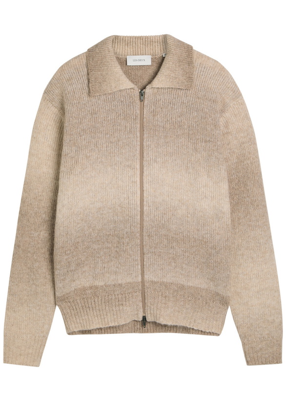 Photo: Les Deux Gannon Melange Knit Cardigan Beige