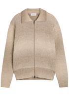 Les Deux Gannon Melange Knit Cardigan Beige