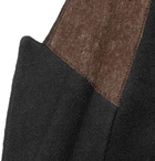 Rick Owens - Black Slim-Fit Double-Breasted Camel Hair and Linen-Blend Blazer - Men - Black