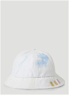 GR9 Domed Bucket Hat in White