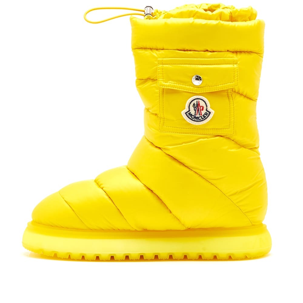 Moncler Women's Gaia Pocket Mid Padded Boot in Yellow Moncler Moncler Women's Gaia Pocket Mid Padded Boot in Yellow Moncler