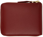 COMME des GARÇONS WALLETS Red Classic Leather Zip Wallet