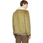 Maison Kitsune Tan Corduroy Trucker Jacket