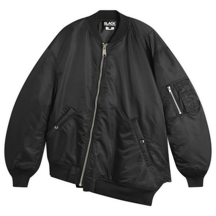 Photo: Comme des Garçons Men's Asymetric Bomber Jacket in Black