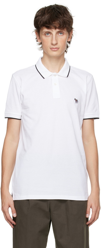 Photo: PS by Paul Smith White Zebra Polo