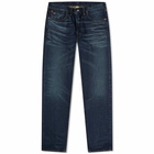 RRL Men's High Slim Jean in Bayview Wash