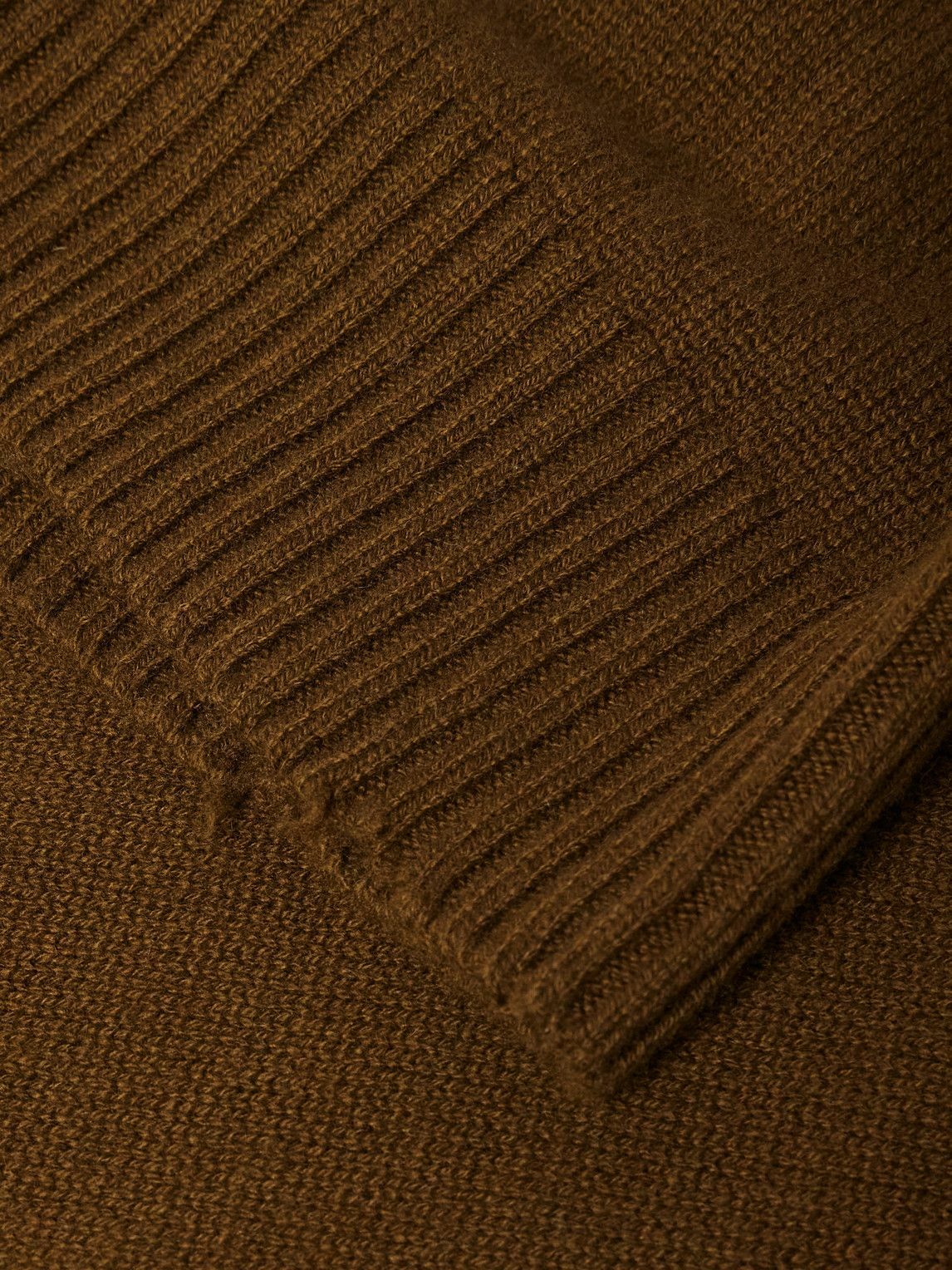SECOND / LAYER - Distressed Cashmere Sweater - Brown