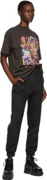 We11done Black Hairy Zurry Lounge Pants