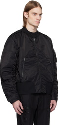 A. A. Spectrum Black Coressen Padded Reversible Jacket