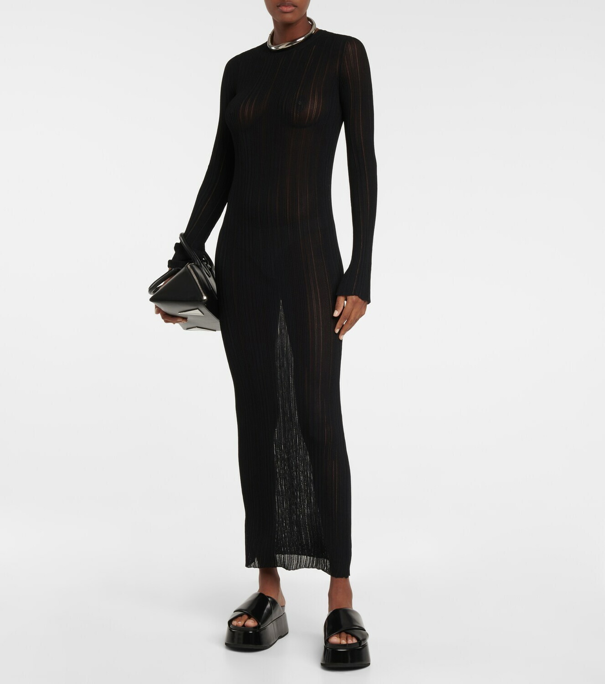 Petar Petrov Austin ribbed-knit maxi dress