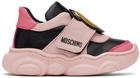 Moschino Baby Pink & Black Bubble Sole Sneakers