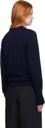 Studio Nicholson Navy Inverness Sweater