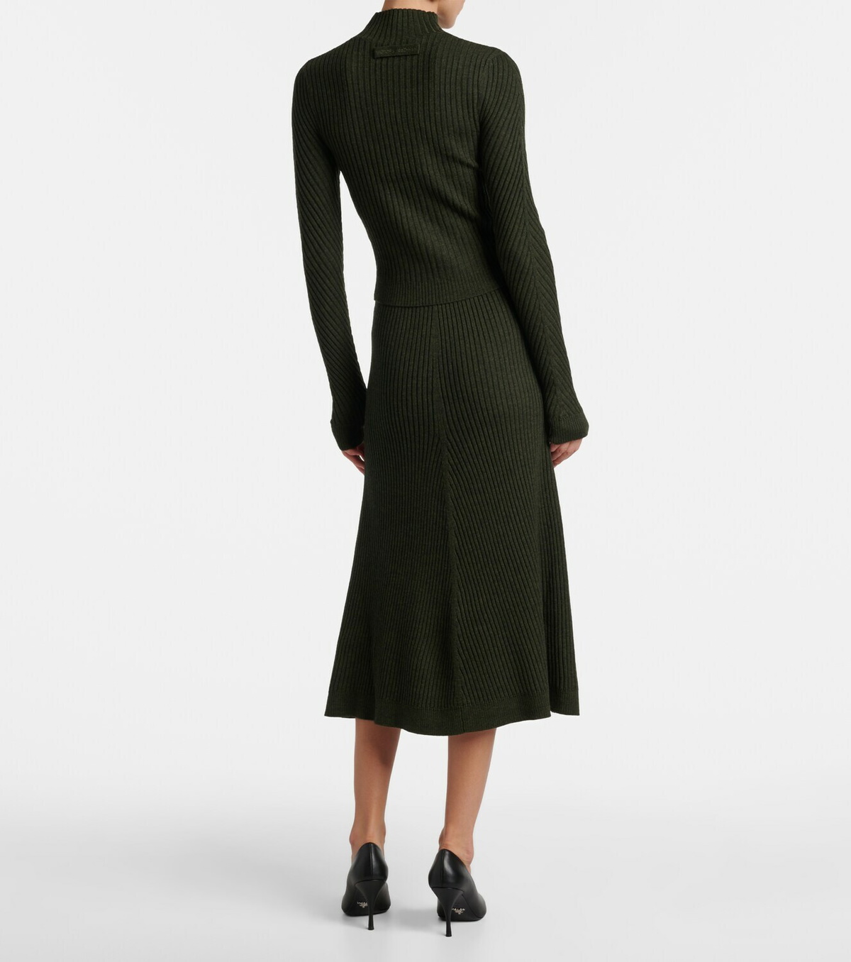 Victoria Beckham Ribbed-knit wool turtleneck sweater