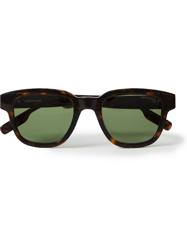 Photo: Montblanc - Square-Frame Tortoiseshell Acetate Sunglasses