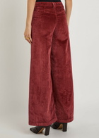 Free People Kellee Wide-leg Corduroy Trousers Red