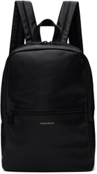 Common Projects Black Soft Leather Simple Backpack