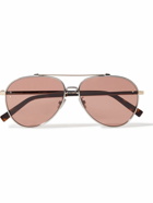Dior Eyewear - CD Diamond A1U Aviator-Style Silver-Tone and Tortoiseshell Acetate Sunglasses