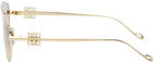 LOEWE Gold Spoiler New Aviator Sunglasses