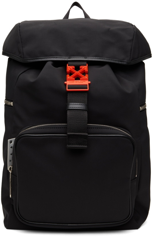 Photo: Off-White Black Nylon Arrows Backpack