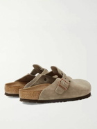 Birkenstock - Boston Suede Clogs - Brown