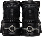 VETEMENTS Black New Rock Edition Fire Platform Sneakers