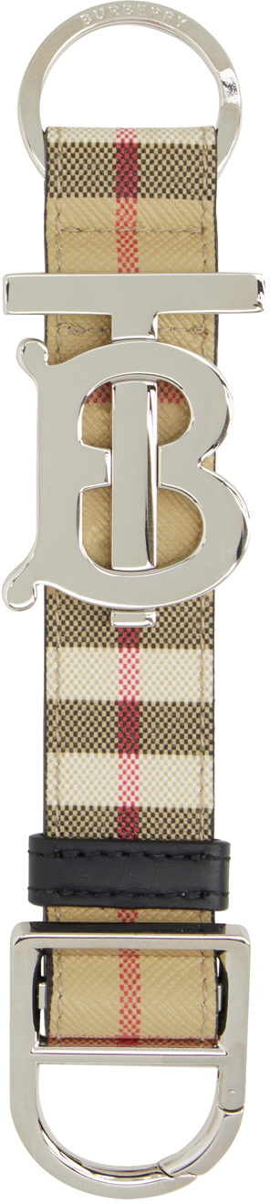 Burberry Beige Icon Stripe Coated Canvas AirPod Pro Case Burberry