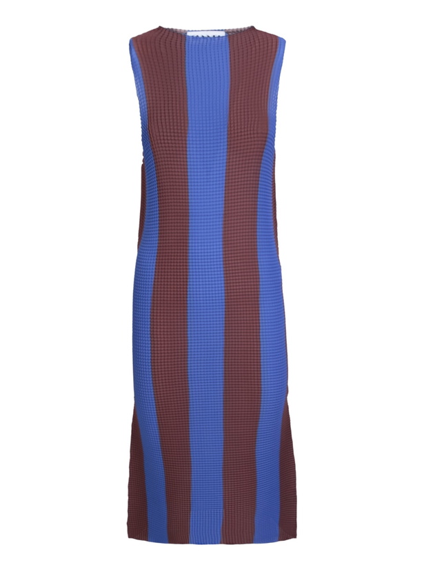 Photo: Sunnei Blue/brown Pleated Midi Dress