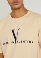 Valentino Garavani Logo-print Cotton T-shirt Off White