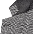 Off-White - Grey Logo-Embroidered Prince of Wales Checked Cotton-Blend Blazer - Gray