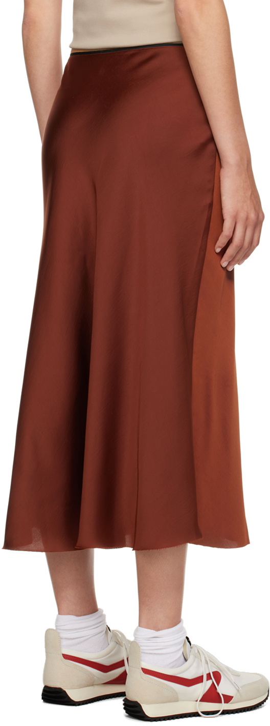 rag & bone Brown Jaci Midi Skirt