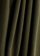 Eileen Fisher Cotton Midi Skirt Dark Green