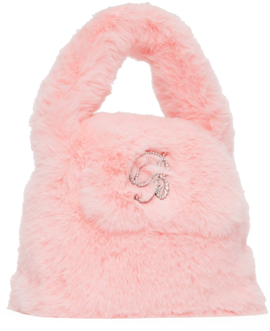 Blumarine Pink Faux-Fur Bag
