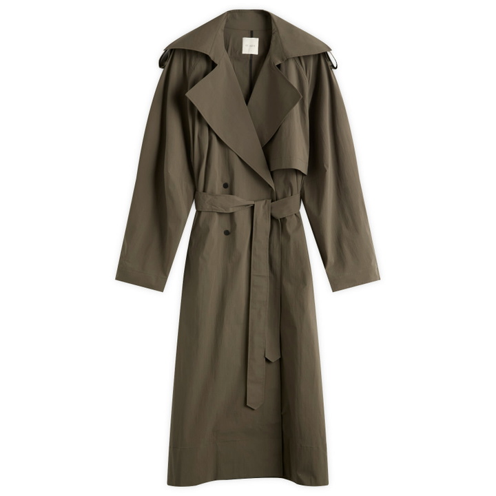 Photo: ST. Agni Women's Relaxed Trench Coat in Khaki