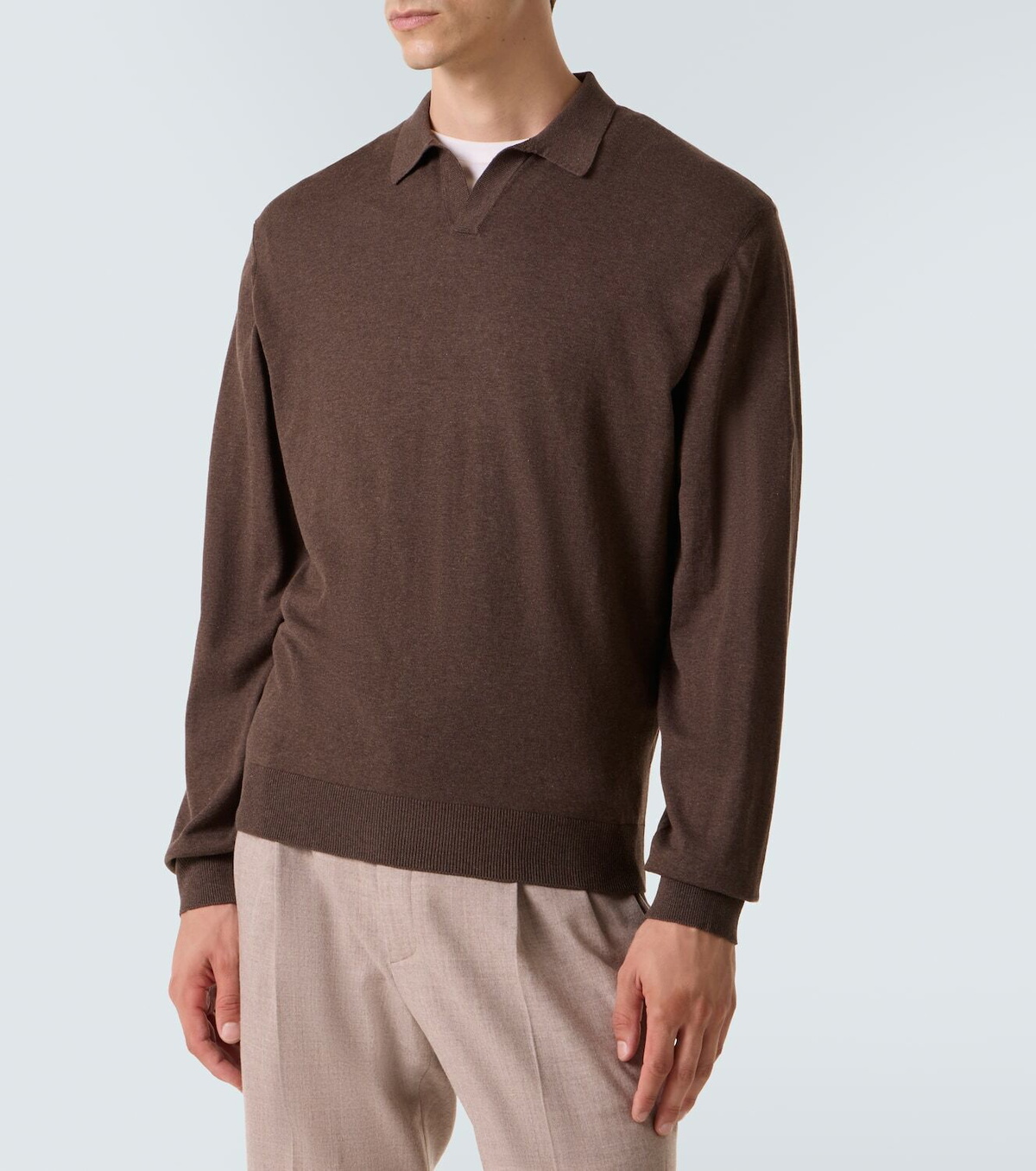 Rubinacci Cashmere polo sweater